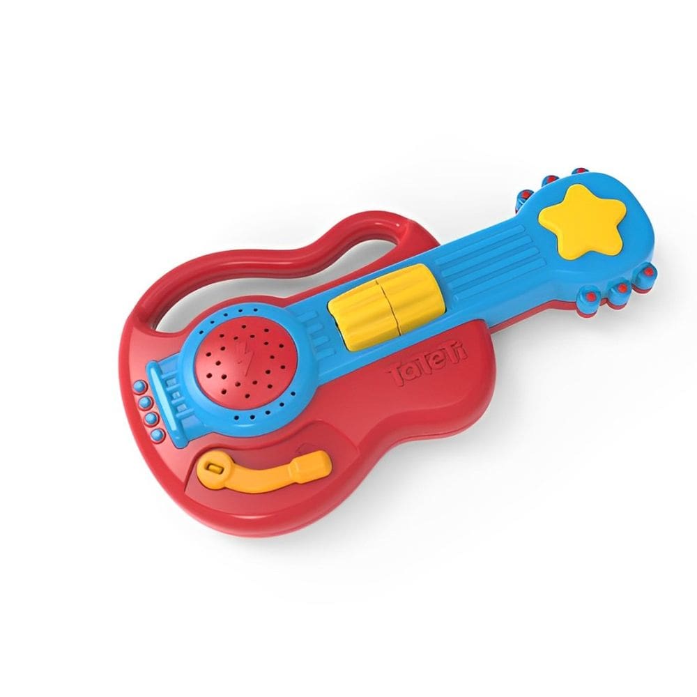 Brinquedo Educativo Guitarra Rock Star Mini Guitarra Infantil Com Melodias - Tateti