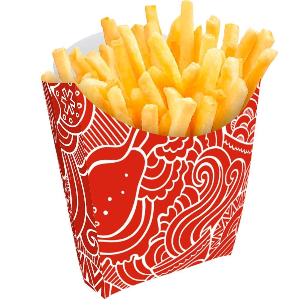 Caixinha Para Batata frita Tam Pequeno 300un Vermelho