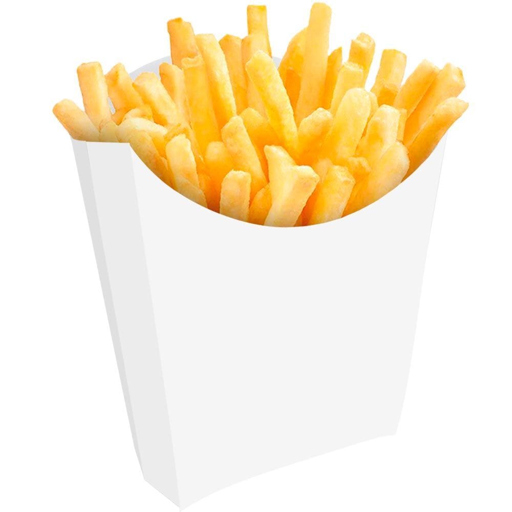 Caixinha Para Batata frita Tam Pequeno 200un Branca