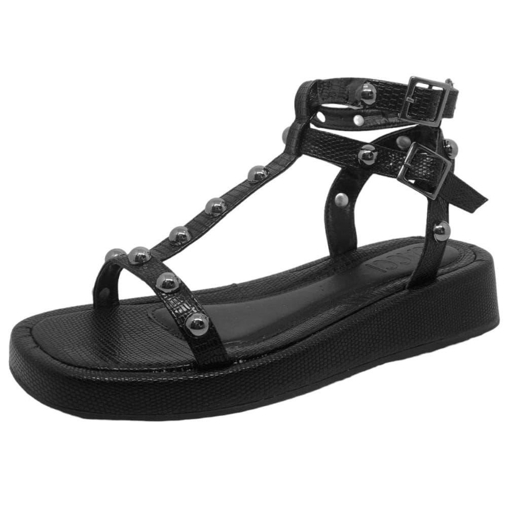 Sandalia Papete Feminina Ajuste Facil Flat Cacci