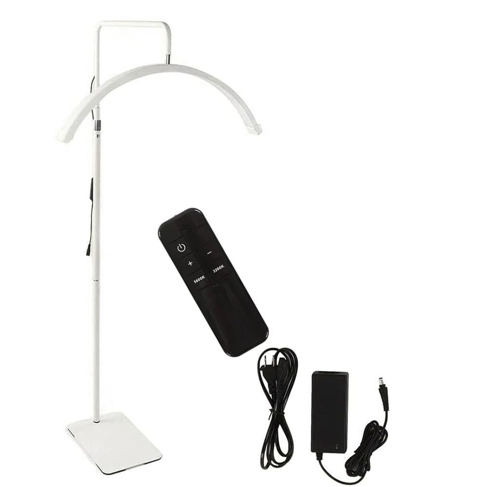 Luminaria Piso Estetica Arco Meia Lua Led 36W Cilios Spar Estetica Maquiagem Dentista Tatuagem