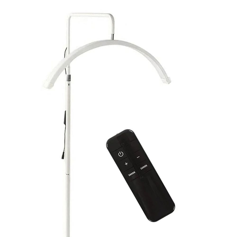 Luminaria Piso Meia Lua Arco Led 36w Estetica Cilios Maquiagem Salao Beleza Dentista Limpeza Rosto
