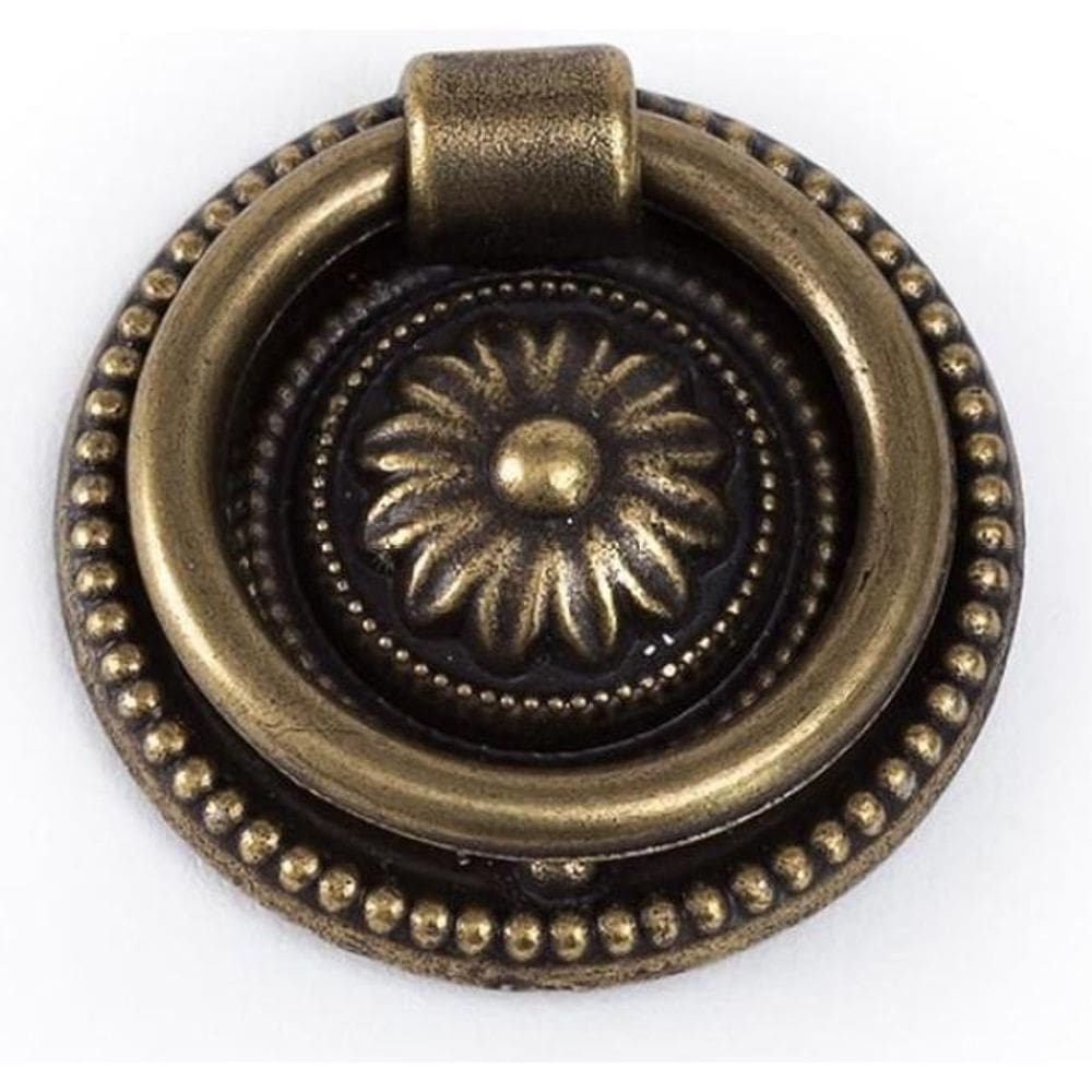 Kit 16 Puxadores Colonial Alça Vintage Ouro Velho Pz 50