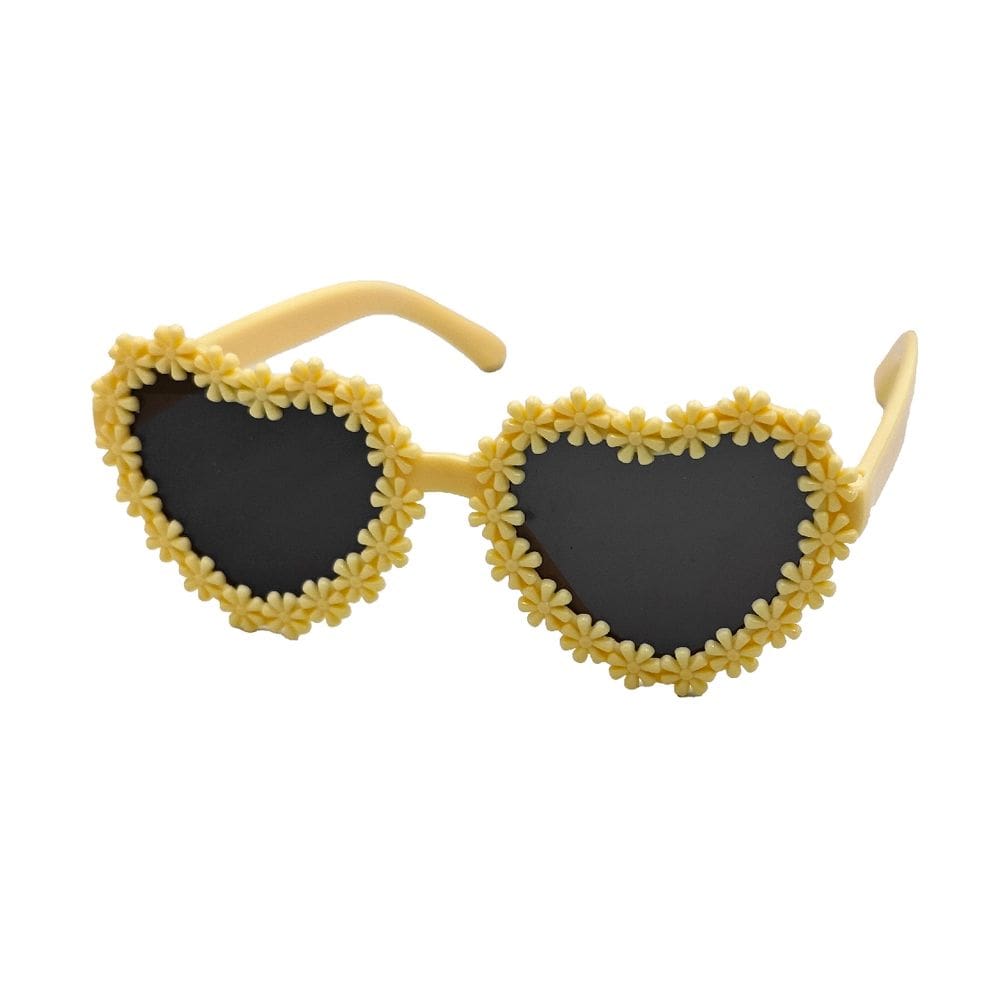 Óculos De Sol Infantil De Coração flor Fofinho Moda Blogueirinha