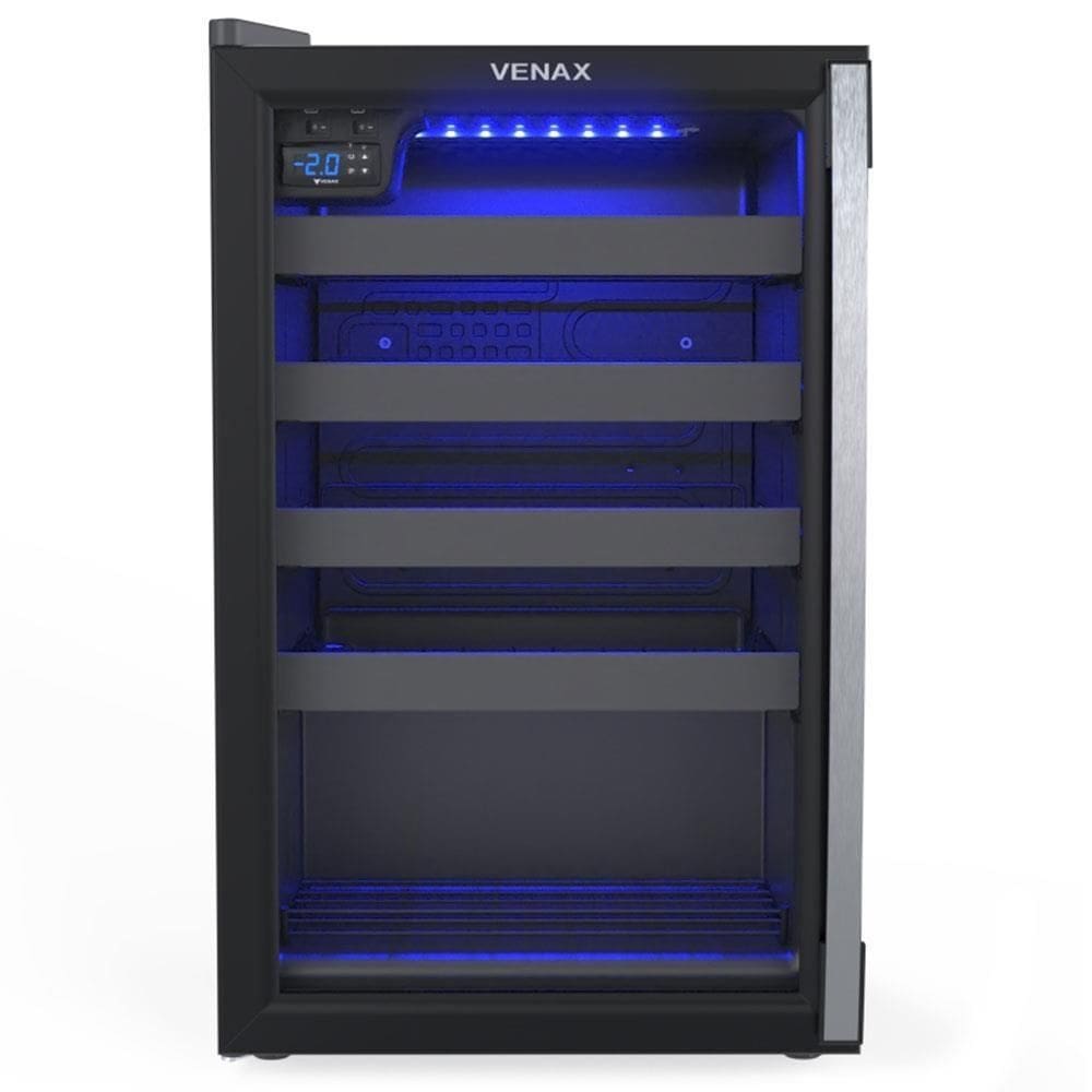 Expositora Champanheira Venax 100L Porta Invertida Preto Fosco 220V 27510