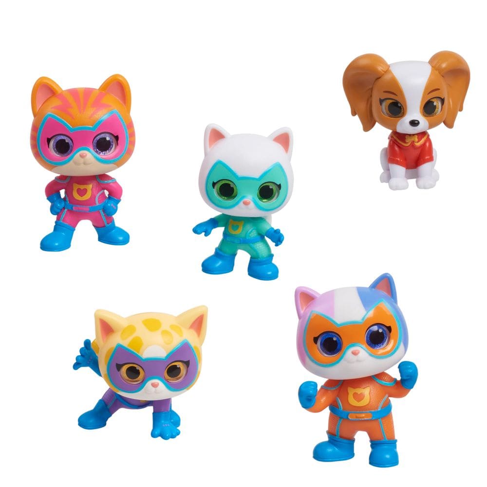 Conjunto de bonecos Just Play Disney Junior SuperKitties Hero Squad 5