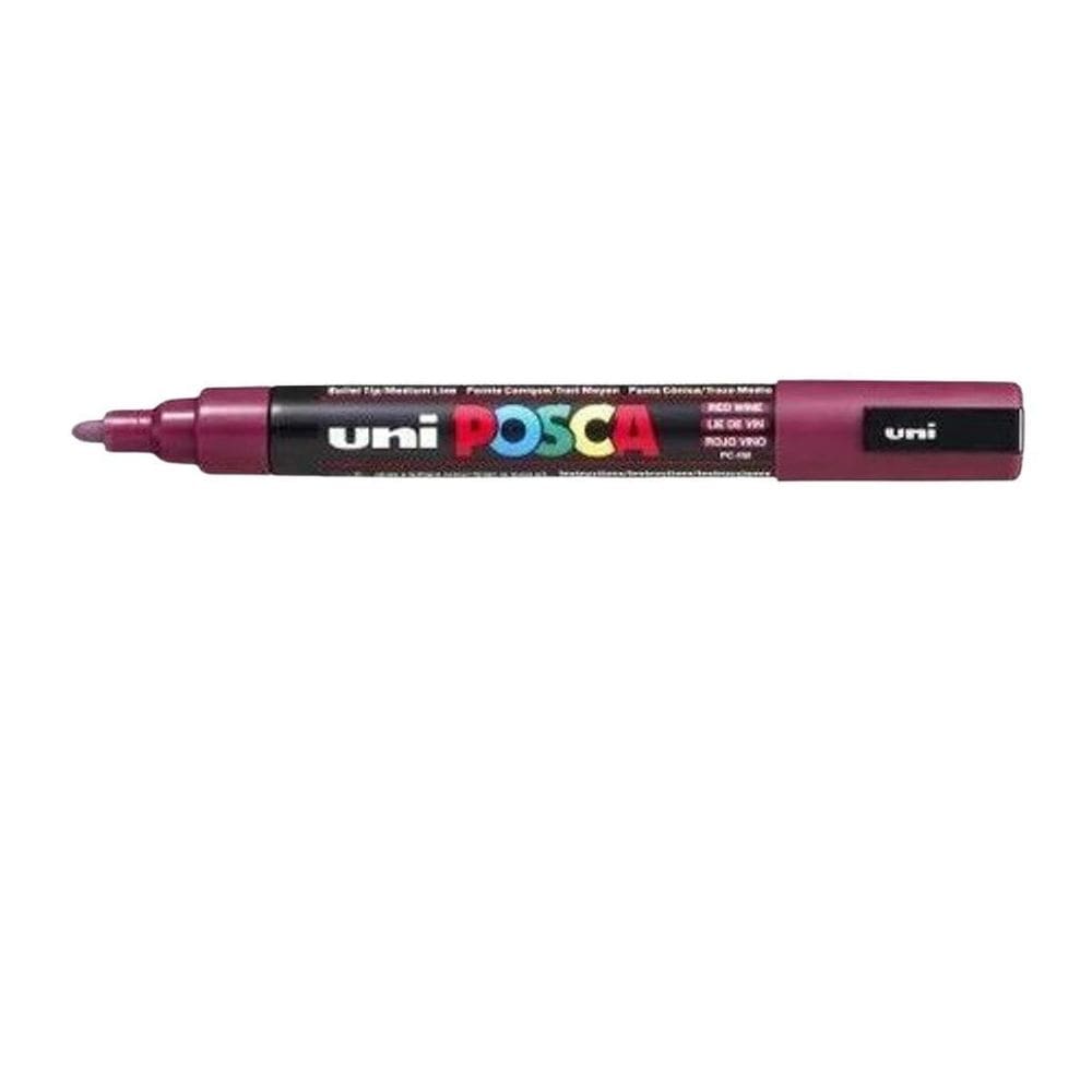 Caneta Posca UNI PC-5M Vinho 1.8-2.5mm - Marcador Multiuso