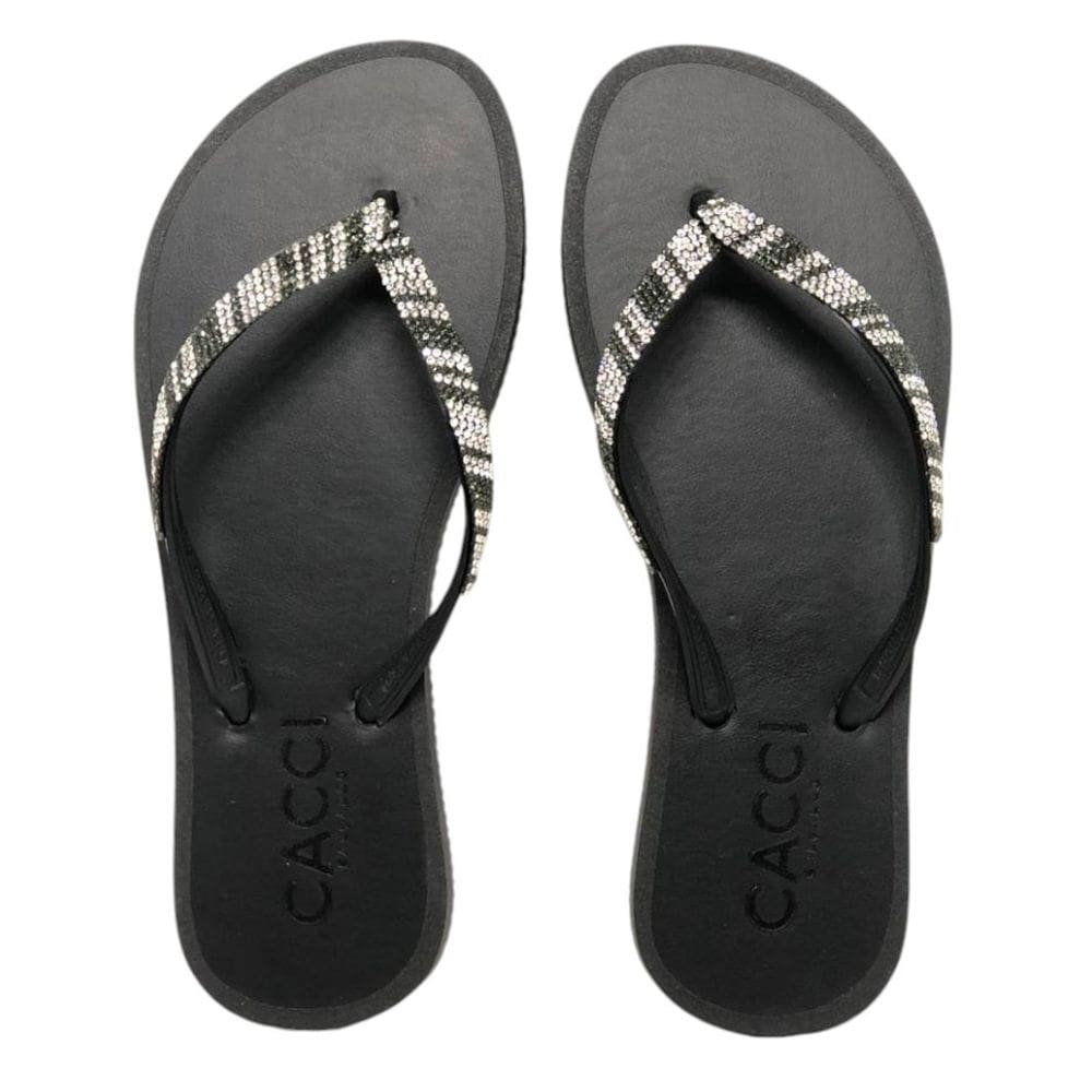 Chinelo Feminino Dia a Dia Clássico Strass Cacci