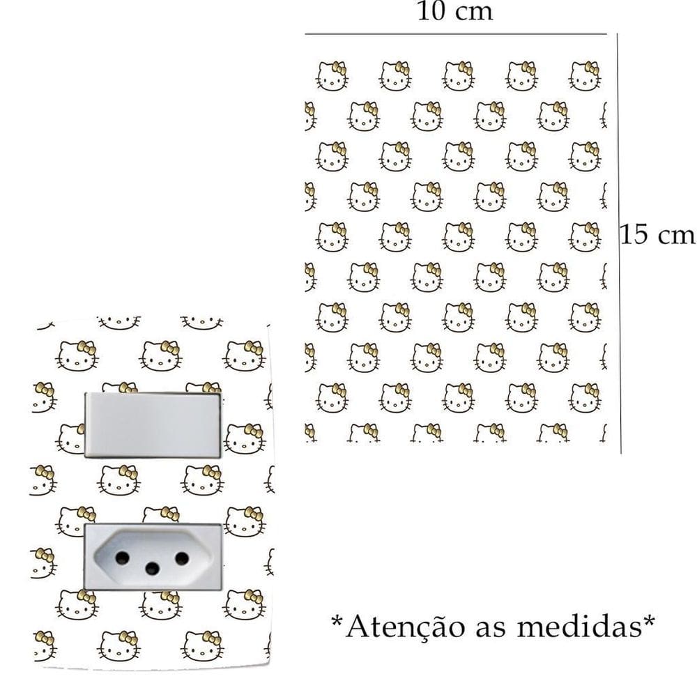 Adesivo De Interruptor Hello Kitty Mod05