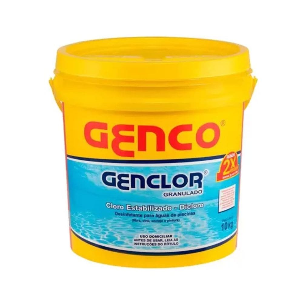 Cloro Granulado Estabilizado Dicloro Genclor 10kg GENCO