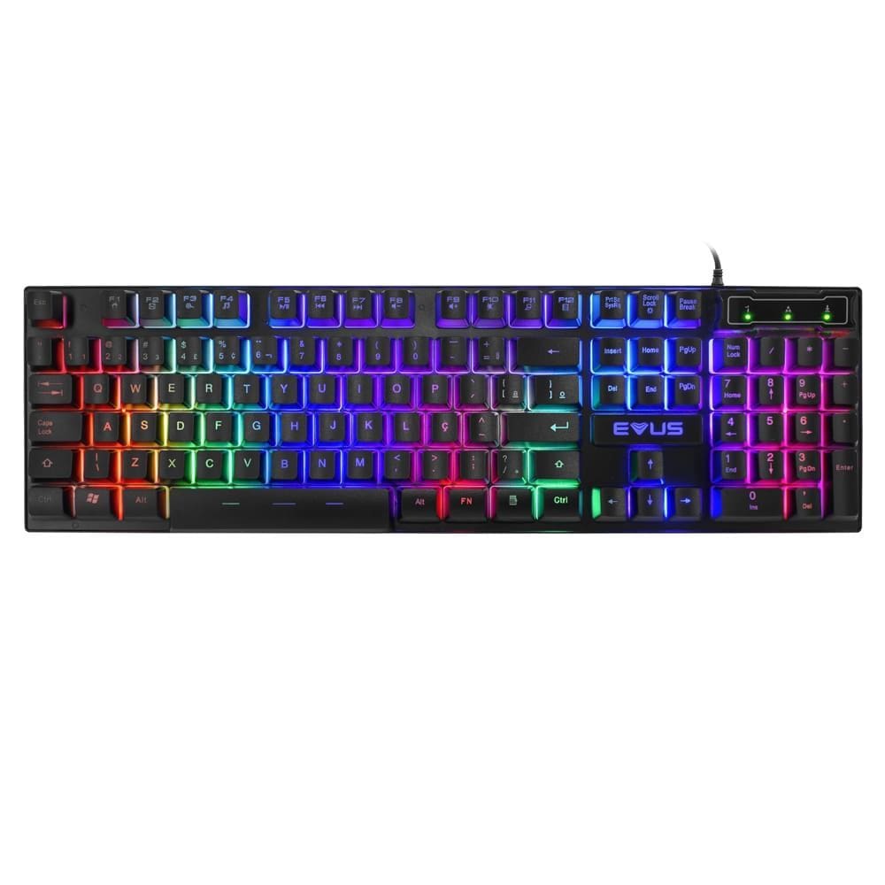 Teclado Gamer Jellybeans Pto Semi Mecanico Evus