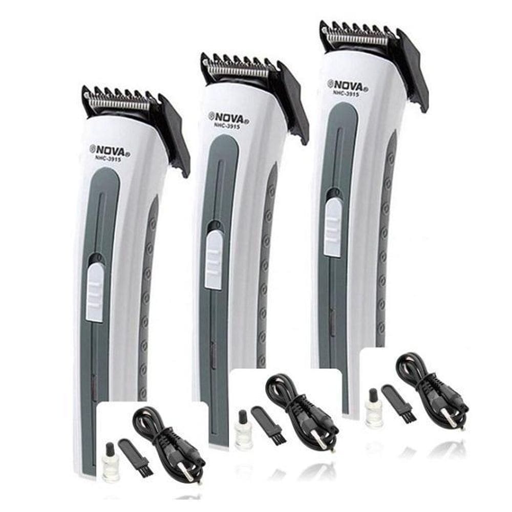 3 Barbeador Aparador Noua 3915 Sem Fio Barba Pezinho