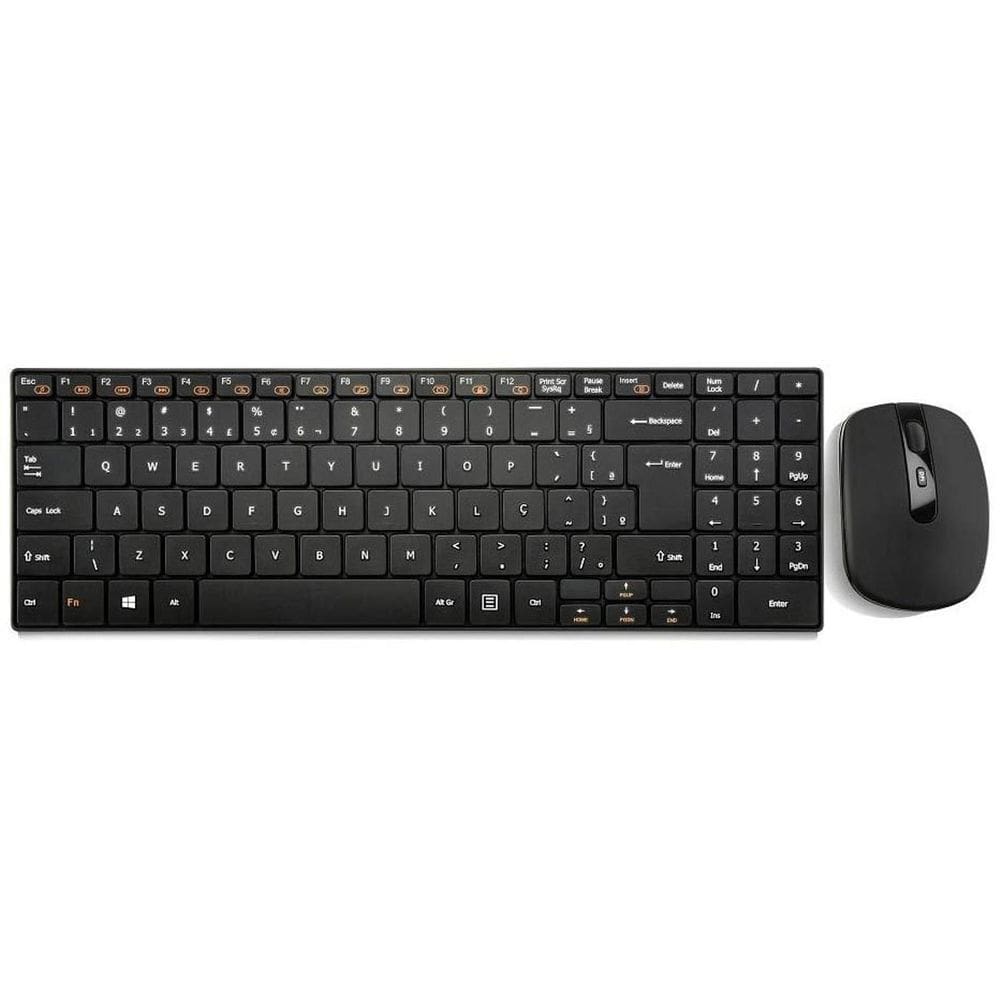Kit De Teclado E Mouse Sem Fio Multilaser Tc202 Brasil De Co