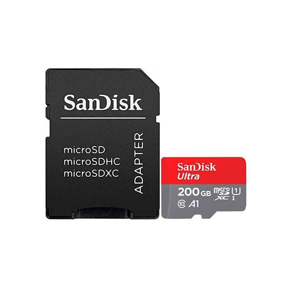 Cartão De Memória Sandisk 200Gb Micro Sdxc Ultra Classe 10