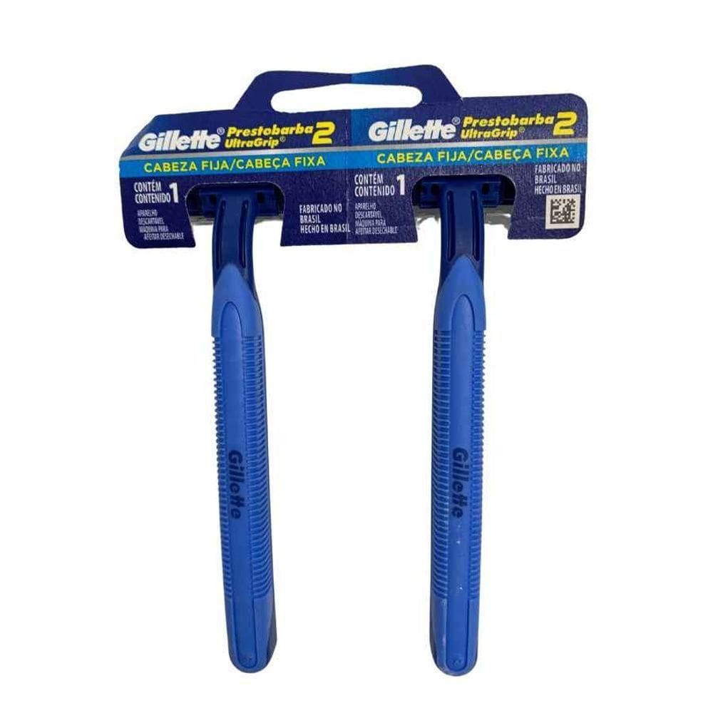 Aparelho De Barbear Prestobarba Ultragrip Cabeça Fixa C/2