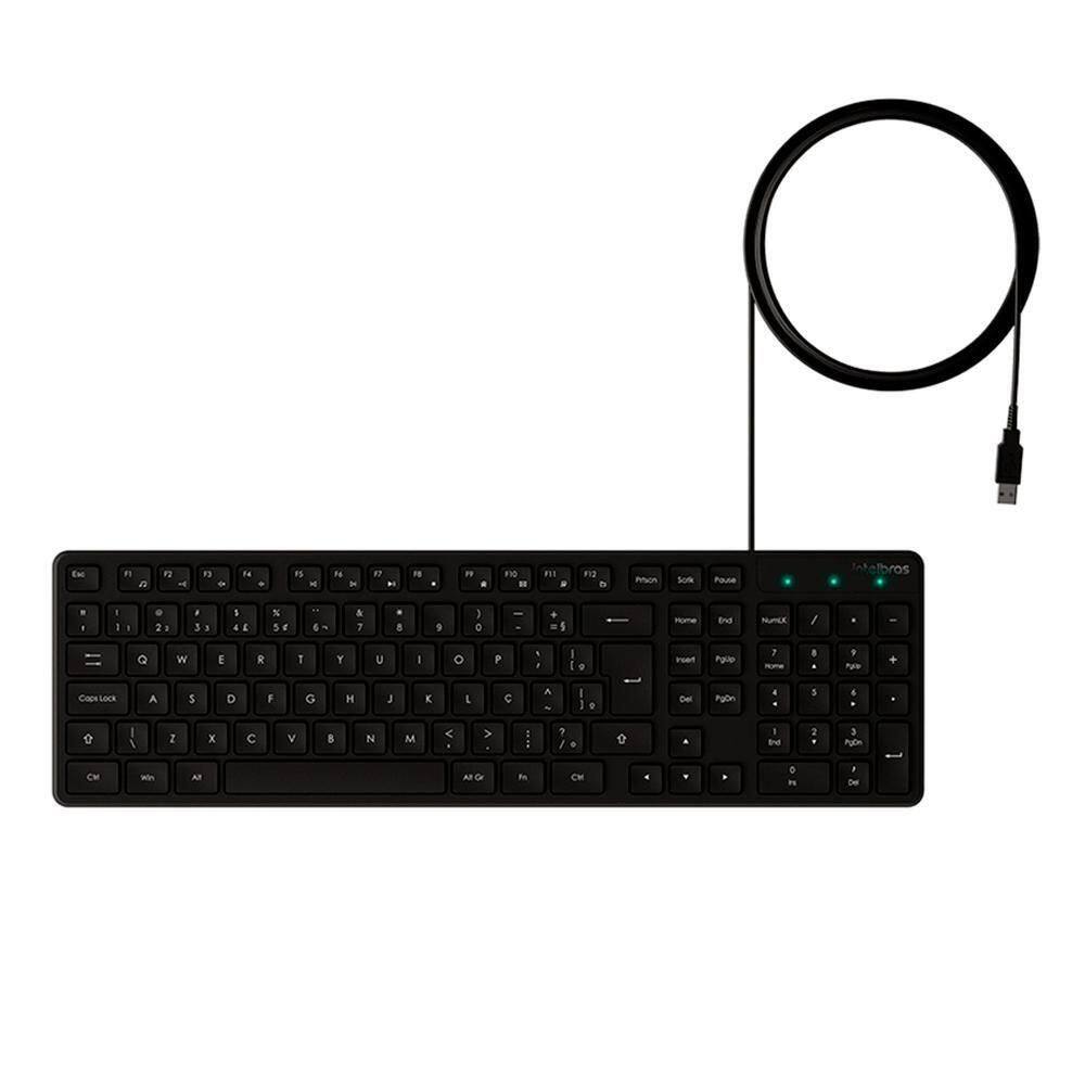 Teclado Intelbras Tci10 Com Fio Preto