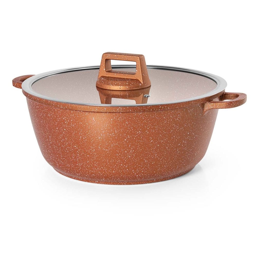 Caçarola 24cm Antiaderente Laranja Graniflon Moda do Chef