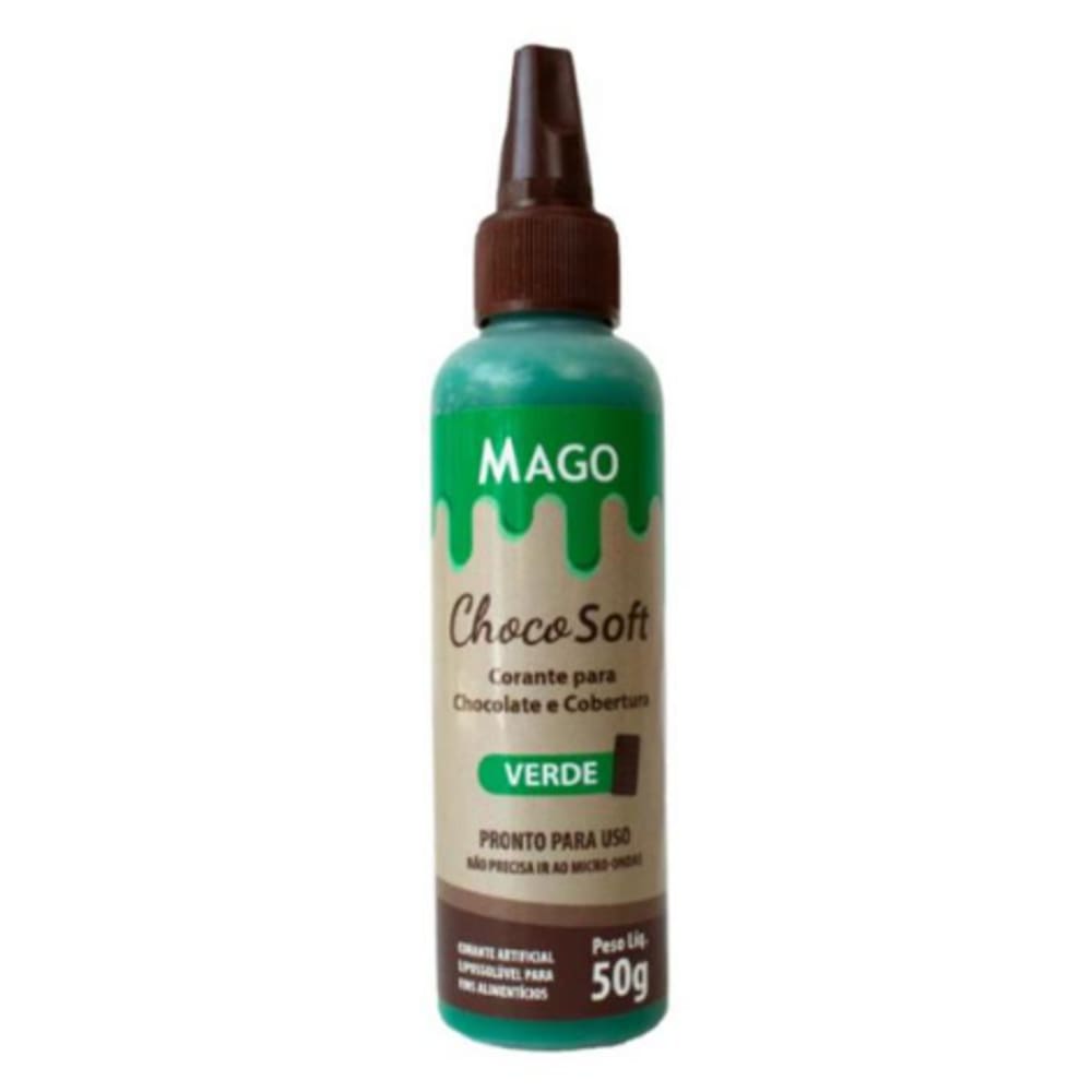 Corante Para Chocolates e Cobertura Choco Soft Mago 50g Verde