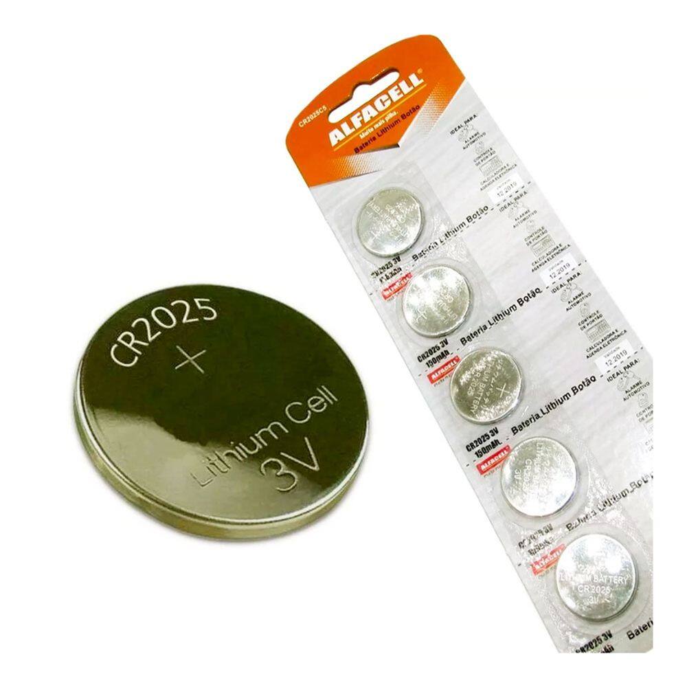 Bateria Cr2032 Cartela 5 Unidades Alcalina Lithium