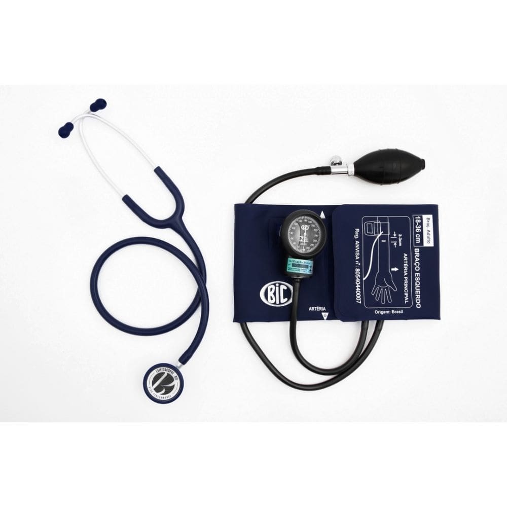 Kit Conjunto Esfigmomanômetro + Estetoscópio Com Garantia Bic