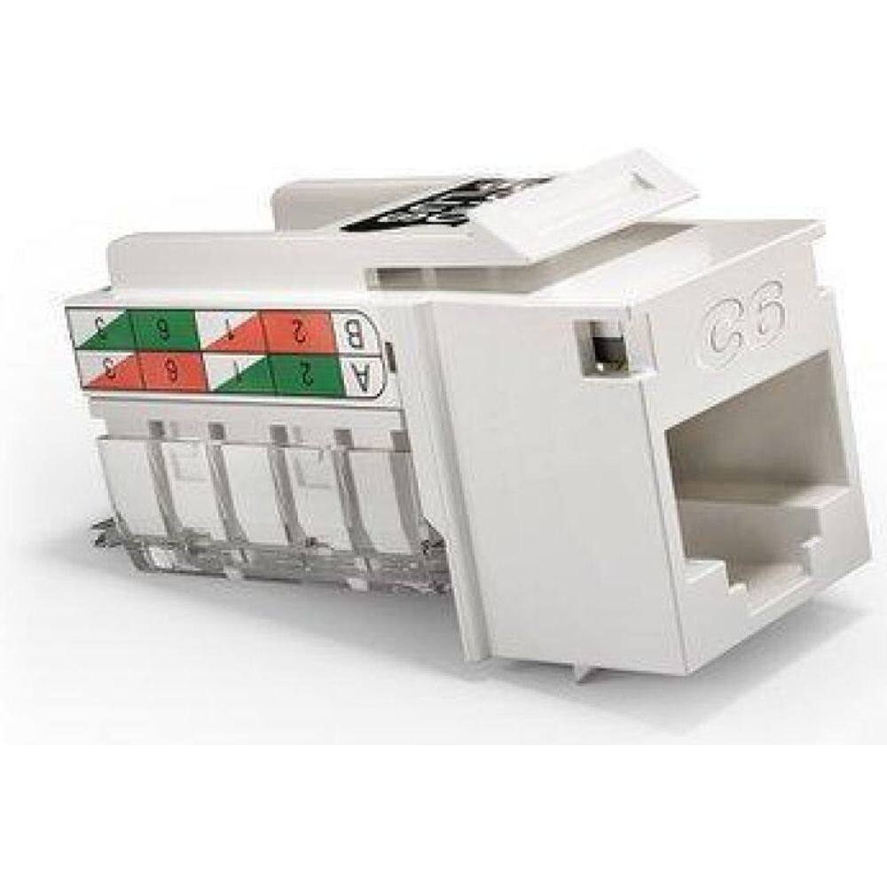 Conector Femea Keystone Rj45 Cat.6 T568A/B - Branco 35050424