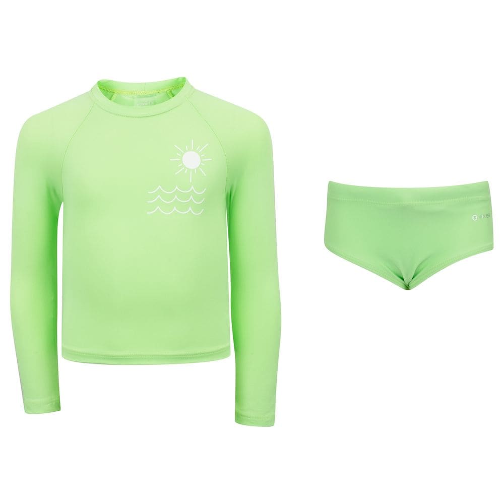 Conjunto Infantil Oxer Camiseta Manga Longa + Sunga com Proteção UV Menino