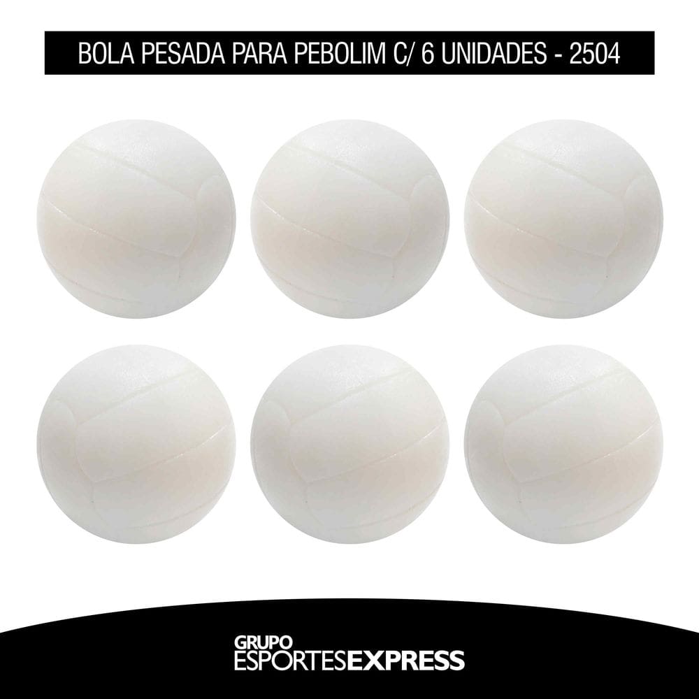 Bolinhas Pesadas de Pebolim com 6 unidades - cód. 2504