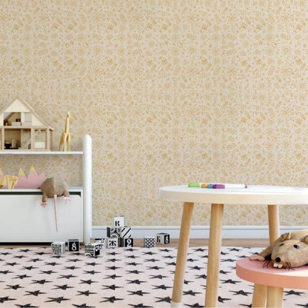 Papel de Parede Infantil Flores