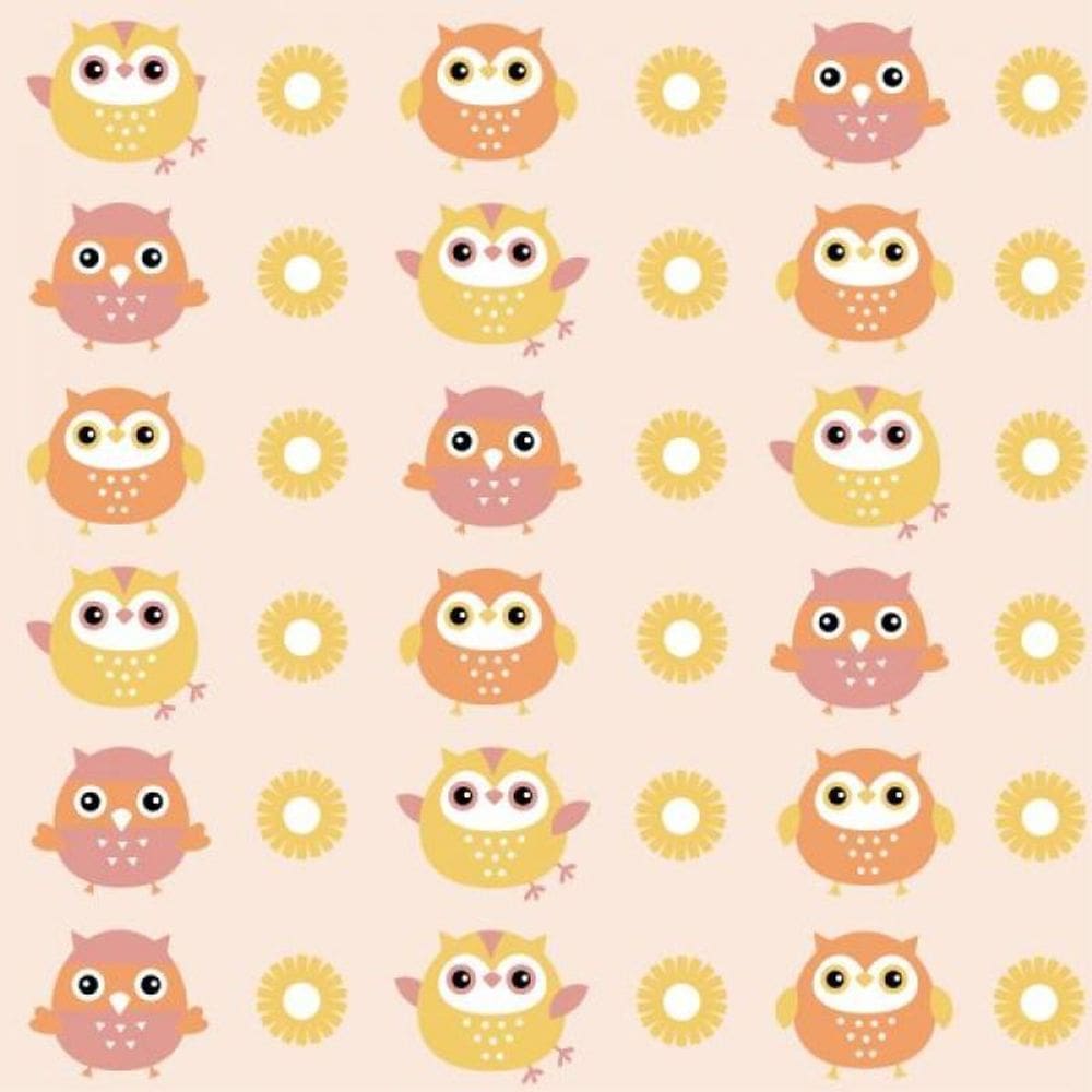 Papel de Parede Infantil Corujinhas