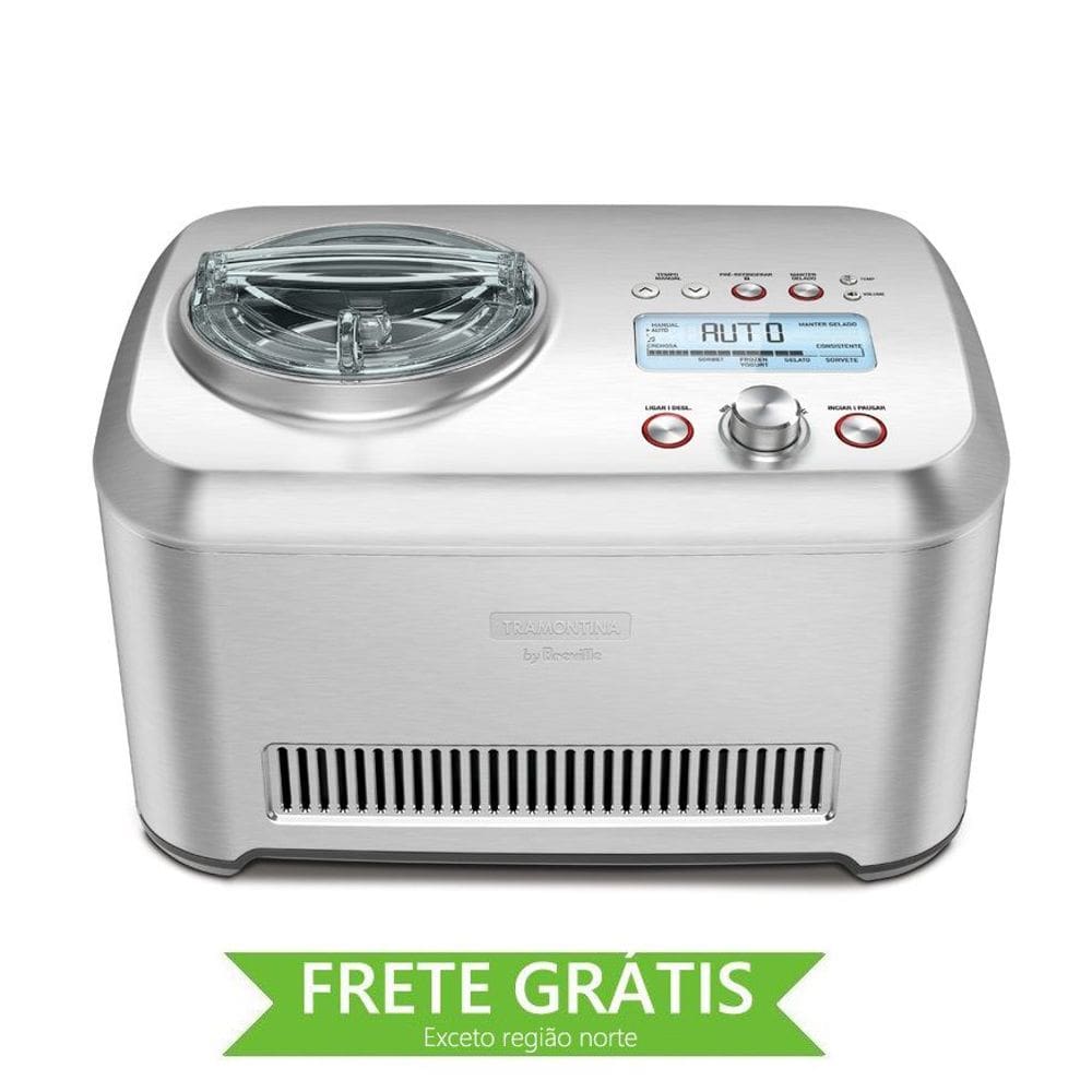 Sorveteira Express em Aço Inox 12 Funções 1 L 220 V Tramontina by Breville  69170/012