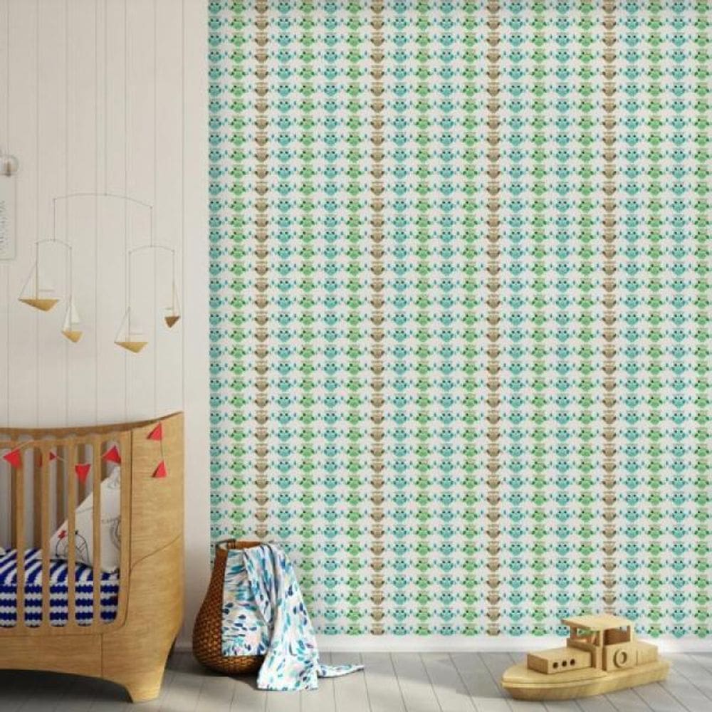 Papel de Parede Infantil Corujas