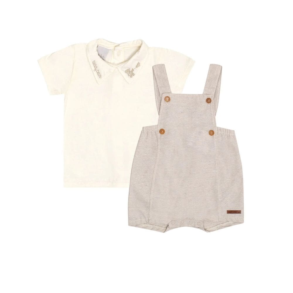 Jardineira e Camisa Bebê Menino Pulla Bulla Ref. 50571
