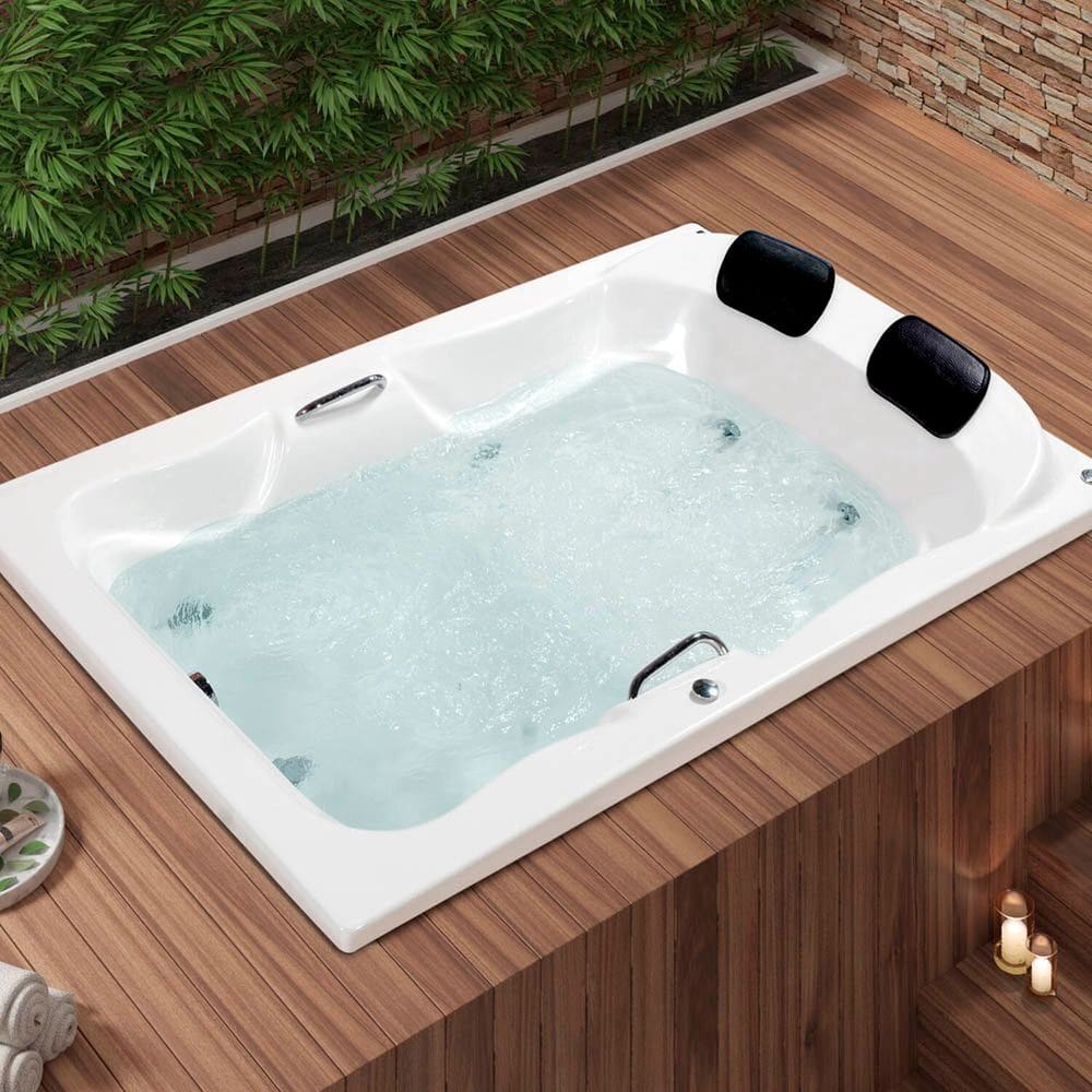 Banheira Casal de Hidromassagem Serenade Maggiore em Gel Coat Gran Luxo com Aquecedor Astra 180cm - - 220V