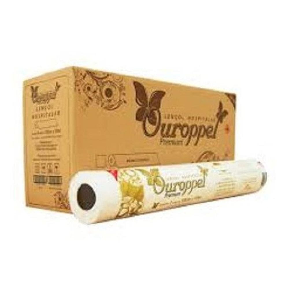 Lençol Hospitalar Em Papel 50Cmx50Cm Com 6 Rolos-Ouroppel