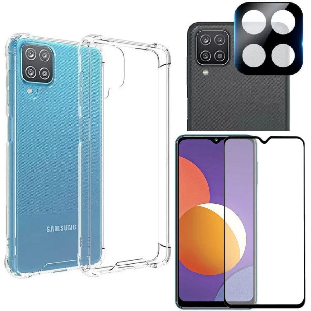 Capinha + Película 3D + Película De Câmera Samsung M12