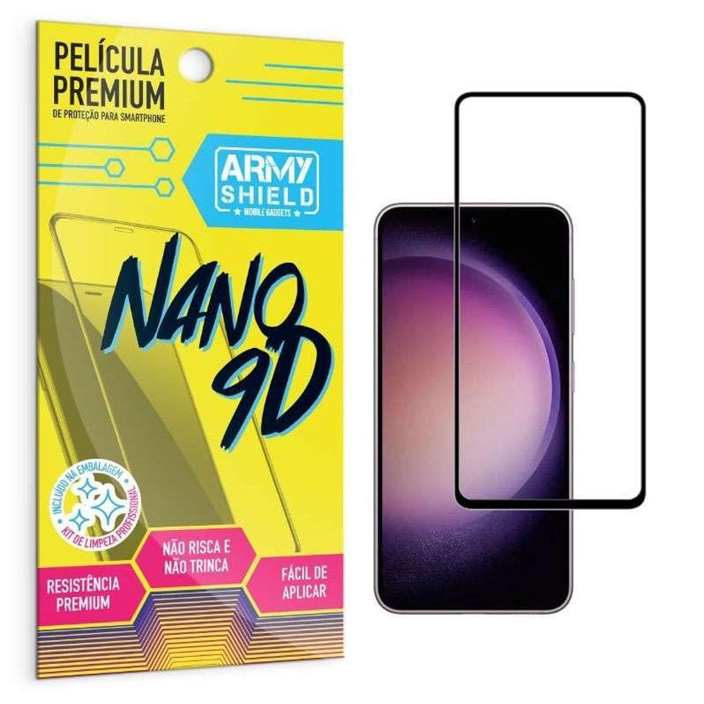 Película Nano Cerâmica 9D S23 Plus - Armyshield