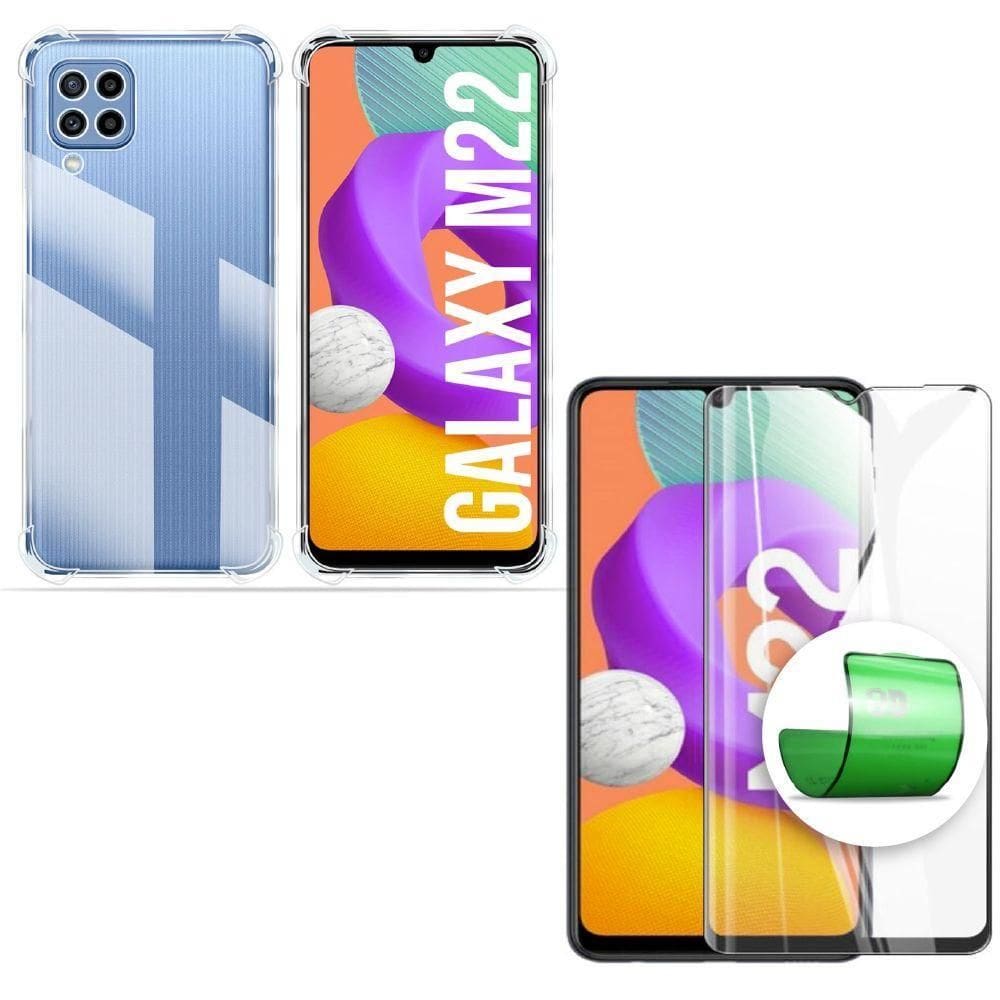 Capa Capinha + Película 9D Cerâmica Samsung M22
