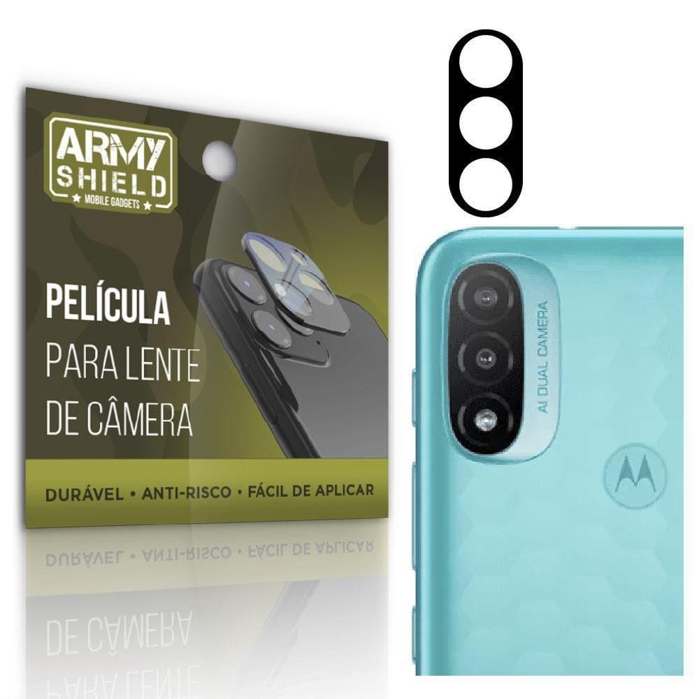 Película De Câmera Moto E20 Anti Risco - Armyshield