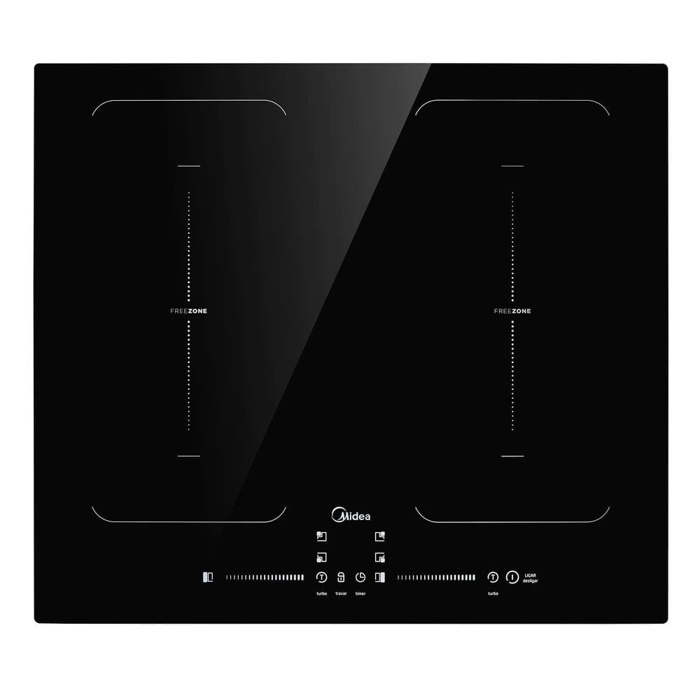 Cooktop de Indução Midea 4 Bocas Cfbd42 Dual Freezone 60hz Preto 220v