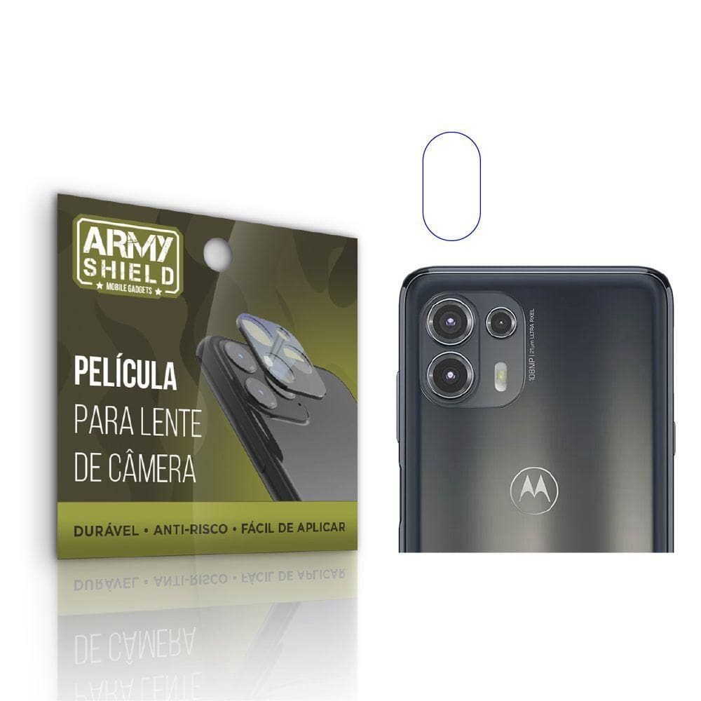 Película De Câmera Moto Edge 20 Lite Anti Risco - Armyshield