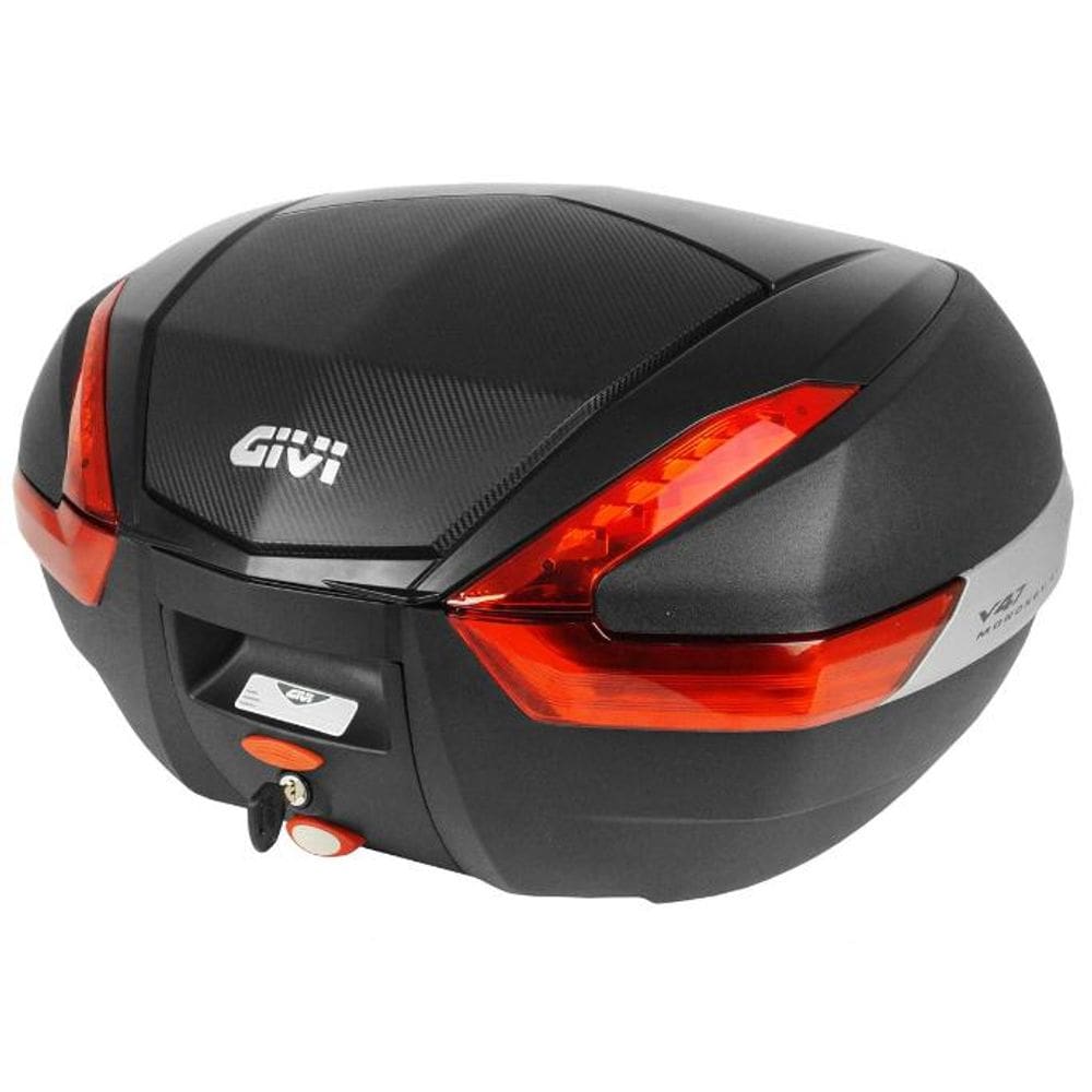 Baú Moto Givi V47NN 47 Litros Preto - Modelo Monokey Tech