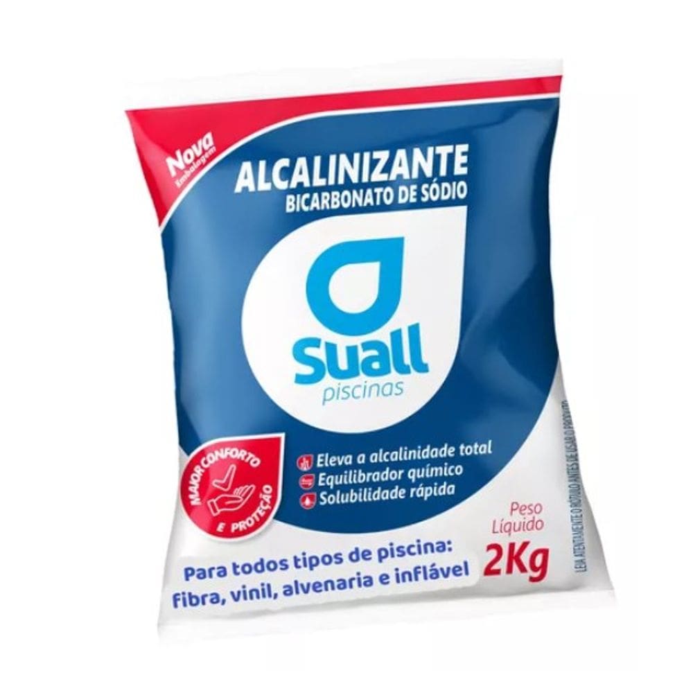 Alcalinizante Elevador de Alcalinidade Para Piscina 2kg Suall