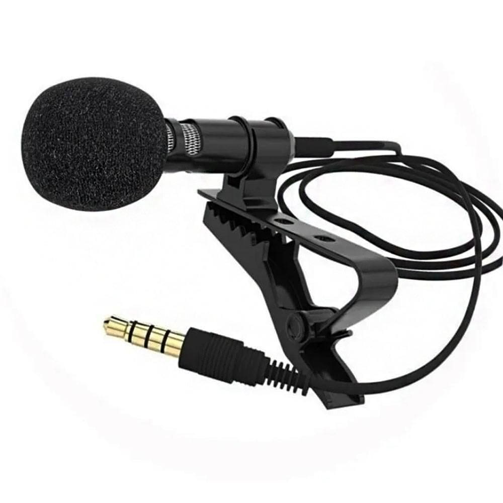Microfone De Lapela Profissional Celular Gravação Áudio