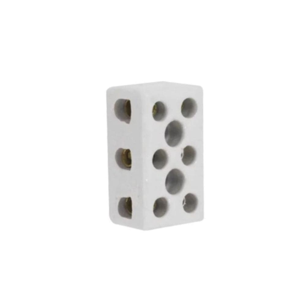 Conector De Porcelana Tripolar Cabo De 16Mm 50A/600V
