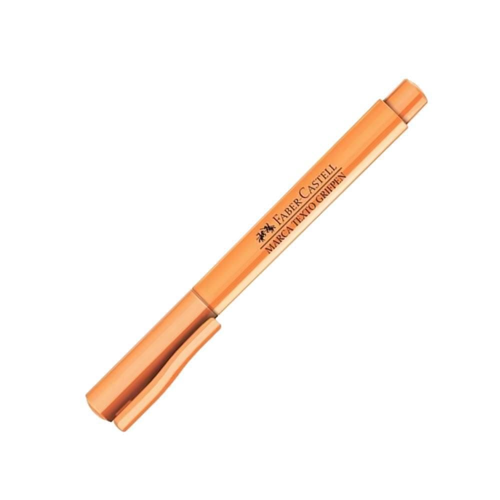 Caneta Marca Texto Laranja Pastel Grifpen Faber Castell
