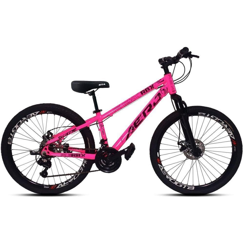 Bicicleta Aro 26 Com Câmbio Traseiro Shimano Rbx Rosa-preto