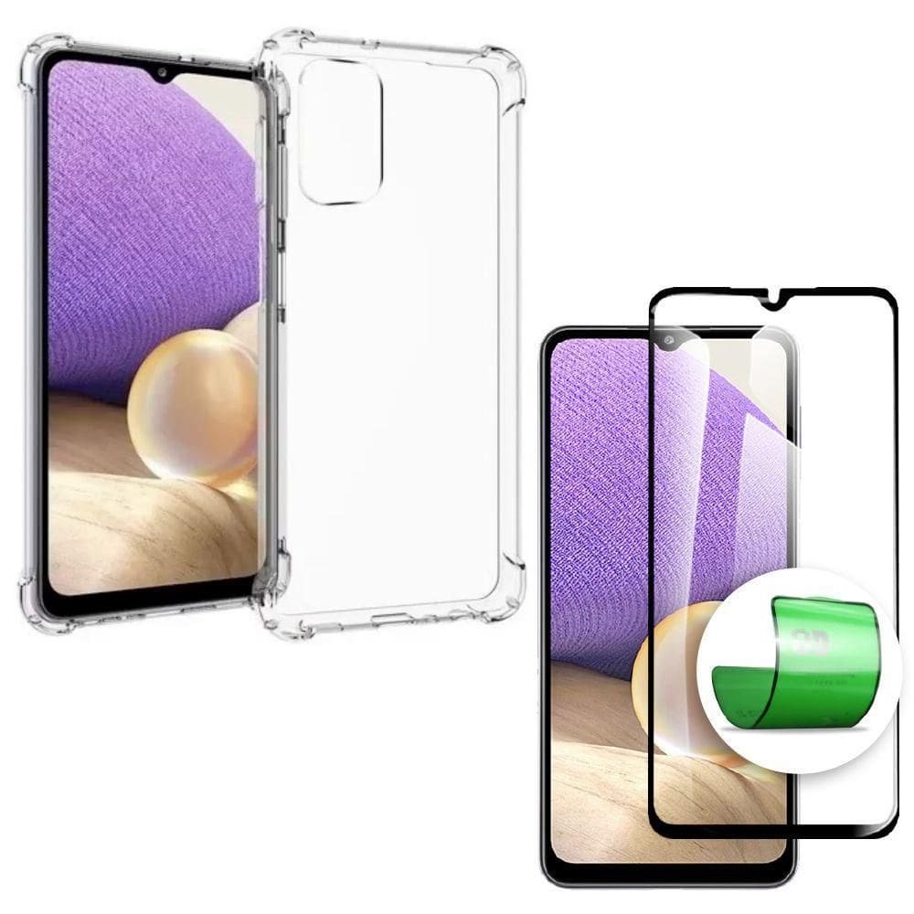 Capa Capinha + Película 9D Cerâmica Samsung A32 5G