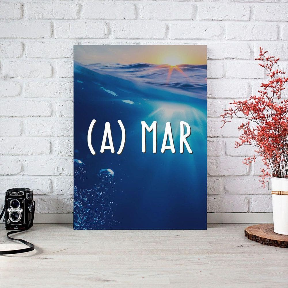 Placa Decorativa A Mar 20X30Cm