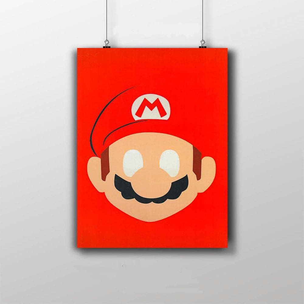 Placa Decorativa Super Mário Game Poster
