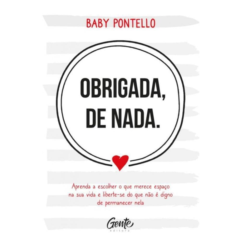 Livro Obrigada, De Nada